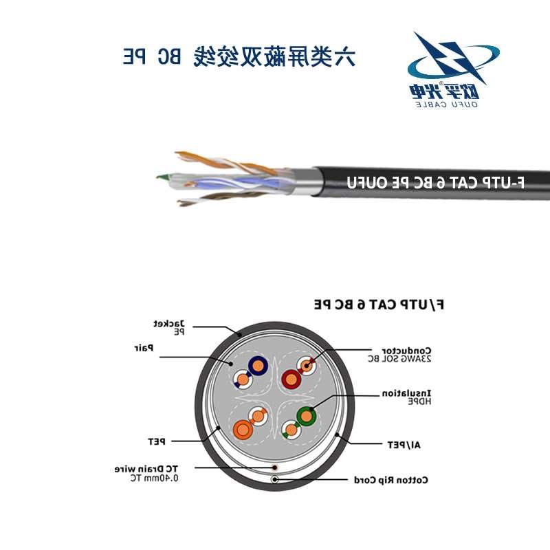 郑州市F/UTP6类4对屏蔽室外电缆(23AWG)